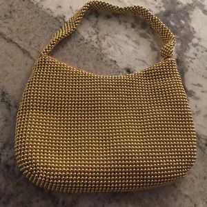 GOLD MESH EVENING BAG